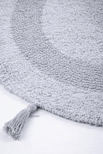 Hana 2 Piece Bath Mat Set 100% Cotton 40x60 + 60x90 Gray