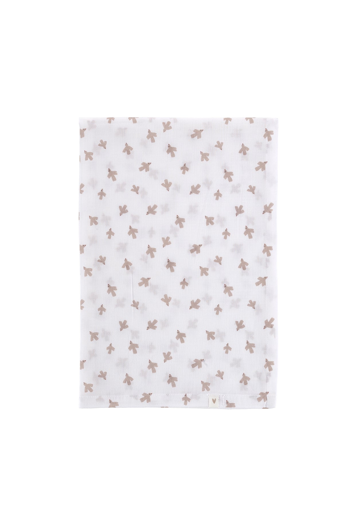 Birdie Organic Cotton 2 Layer Muslin Blanket Ecru 100x100