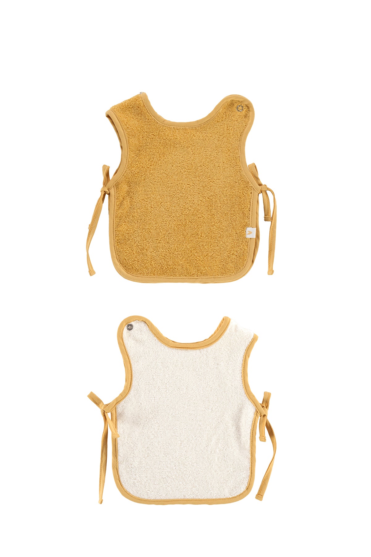 Colors of Joy 2'li Organik Pamuk Müslin Bebek Önlük Seti Hardal