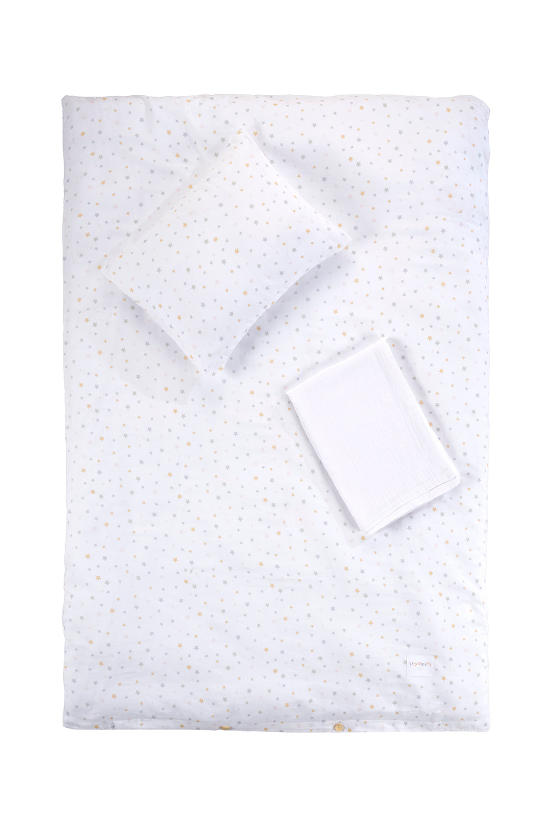 Dreamer Organic Cotton Muslin Kids Duvet Cover Set