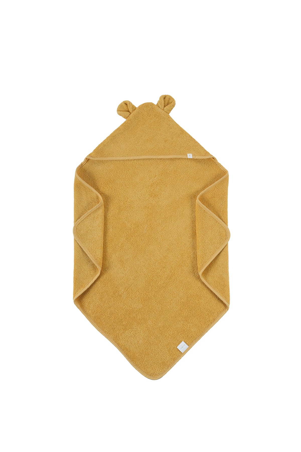 Tiny Bear Organic Cotton Baby Swaddle Mustard 75x75