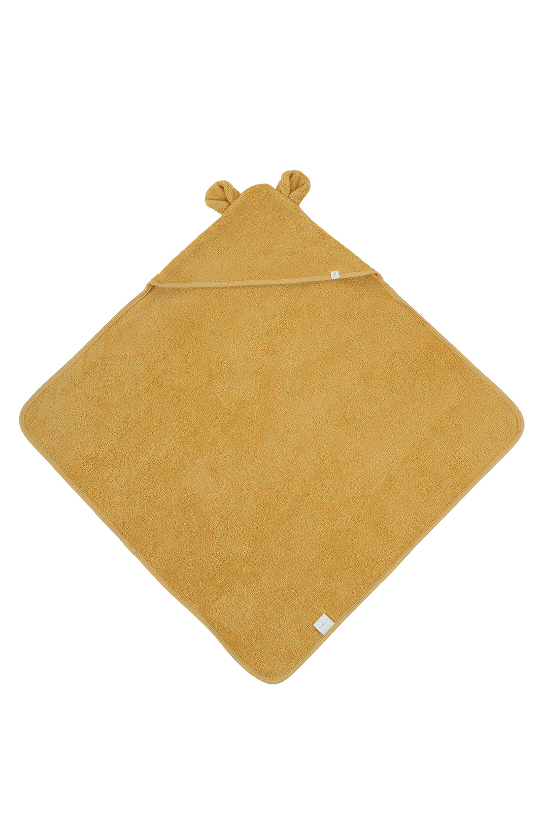 Tiny Bear Organic Cotton Baby Swaddle Mustard 75x75