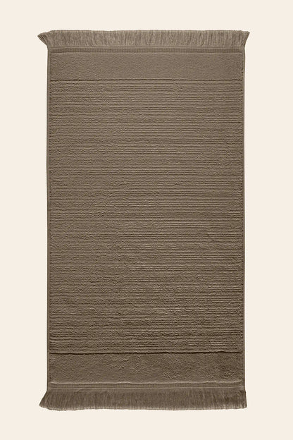 Fiona 100% Cotton Towel 50x90 cm Earth Brown