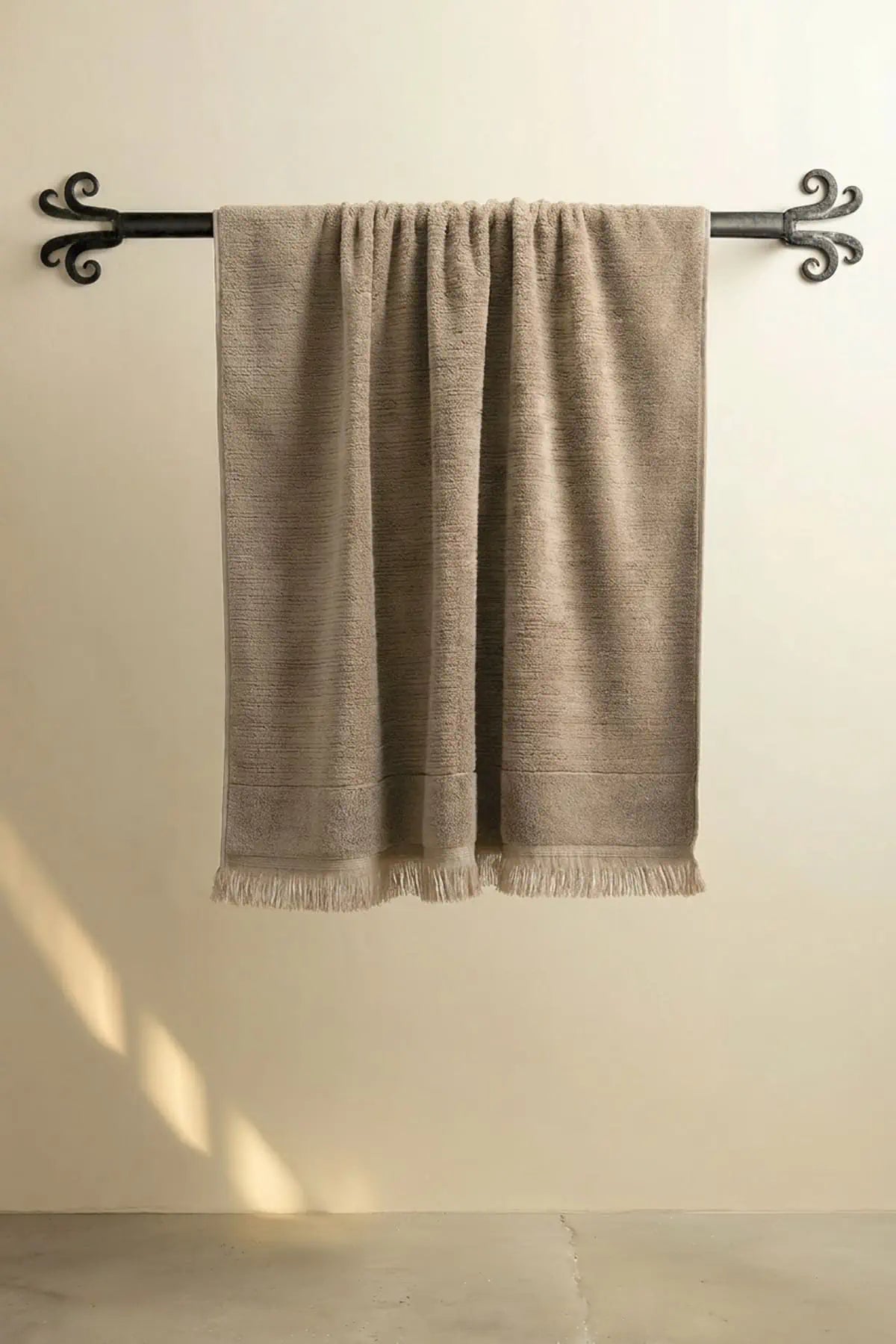 Fiona %100 Pamuk Havlu 90x150 cm Smoke Taupe