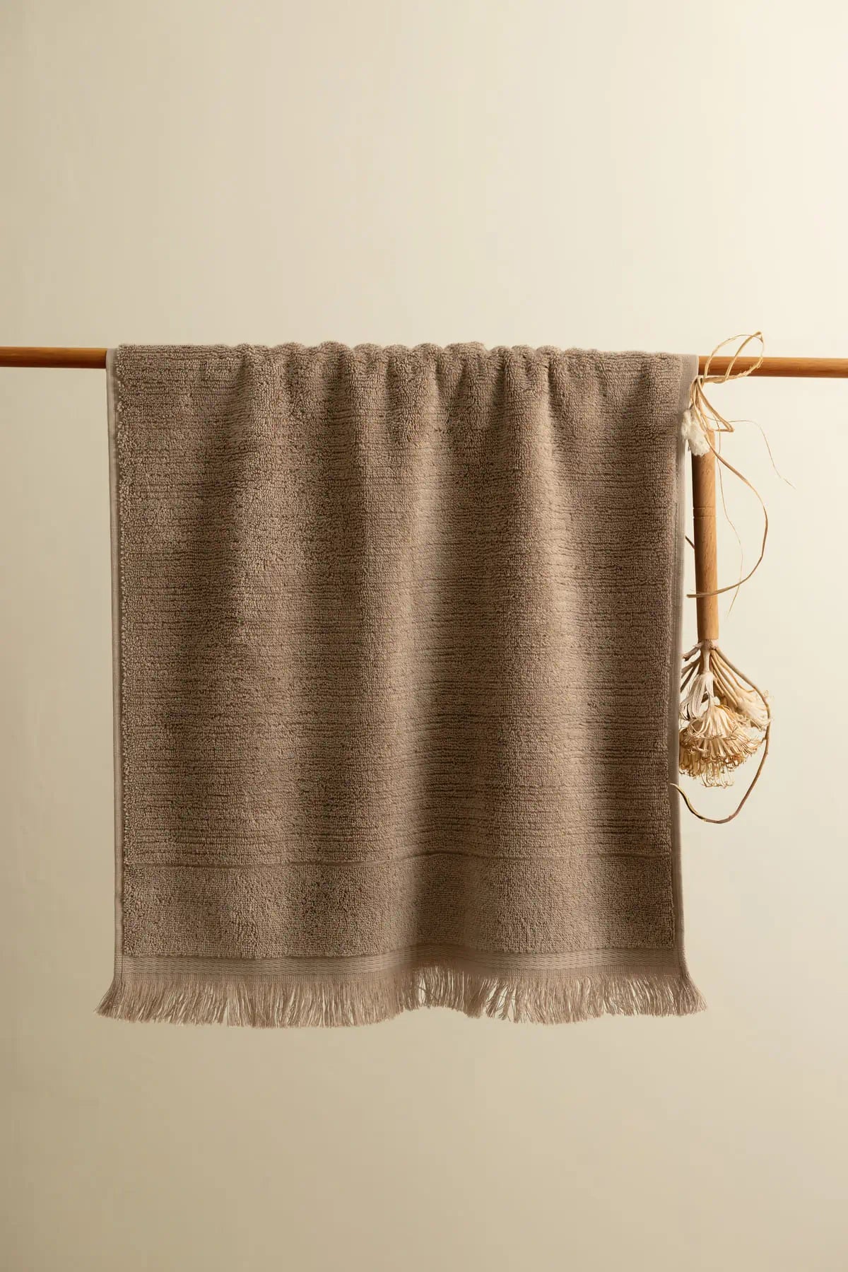 Fiona %100 Pamuk Havlu 50x90 cm Earth Brown