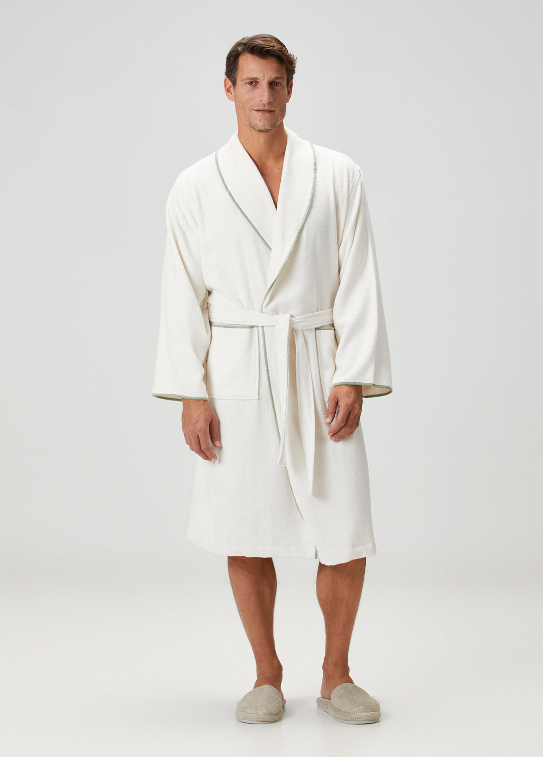 Dolce Bambu Erkek Bornoz Yeşil