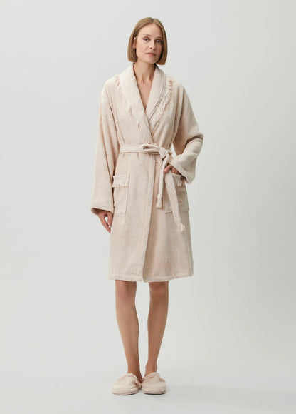 Belina Bambu Kadın Bornoz Whisper Pink