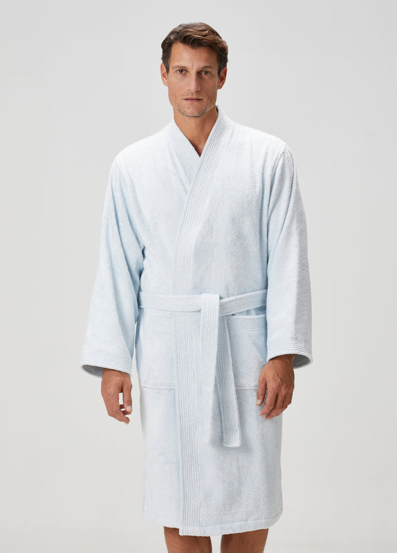 Verona Bambu Bornoz Takımı Buz Mavi