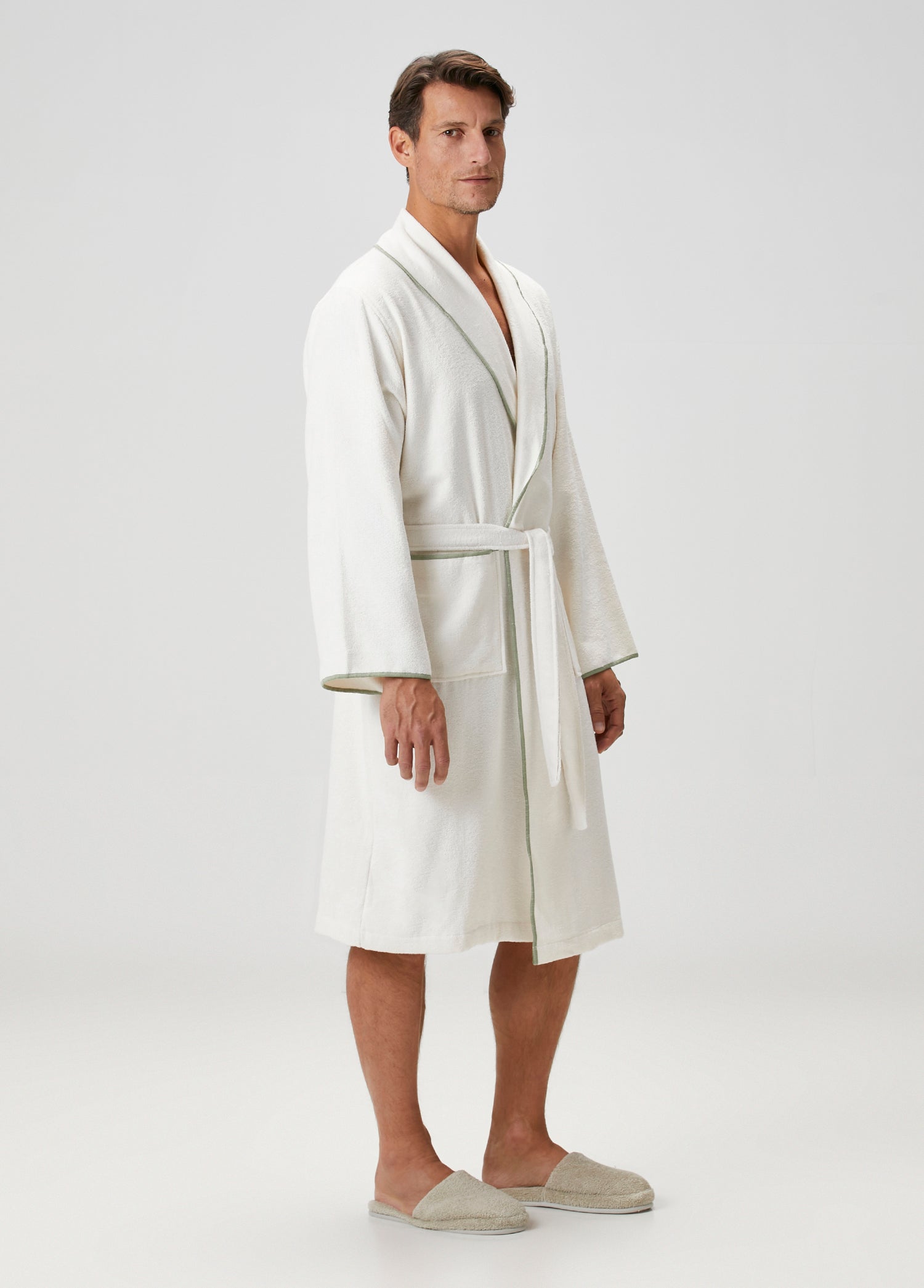 Dolce Bambu Erkek Bornoz Yeşil