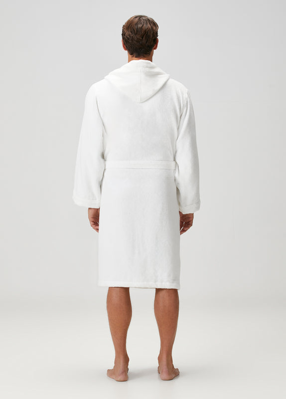 Miro %100 Pamuk Bornoz Takımı Beyaz