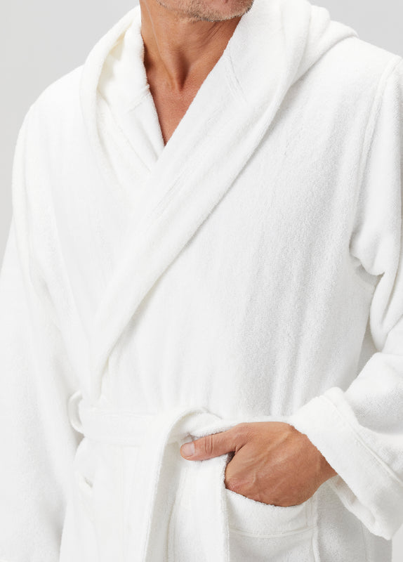 Miro %100 Pamuk Bornoz Takımı Beyaz