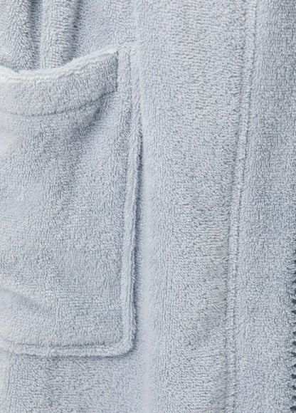 Shadow 100% Cotton Women's Bathrobe Misty Blue