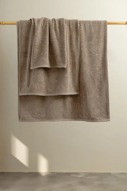 Liana 100% Cotton Towel Earth Brown 50x90 cm