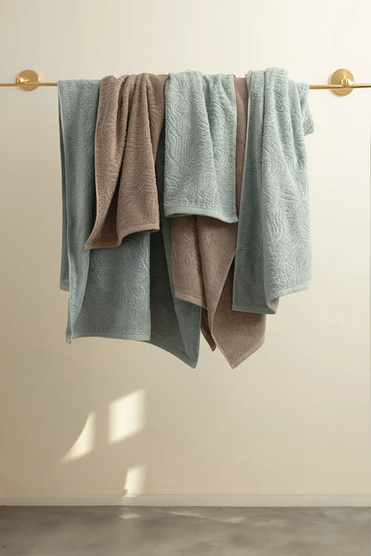 Liana 100% Cotton Towel Earth Brown 50x90 cm