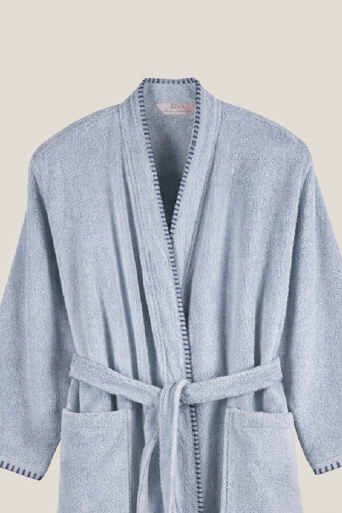 Shadow %100 Pamuk Kadın Bornoz Misty Blue