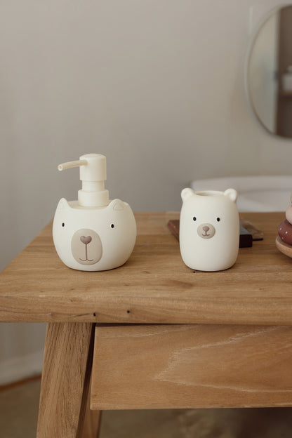 Bear 2 Parça Mini Banyo Aksesuar Seti