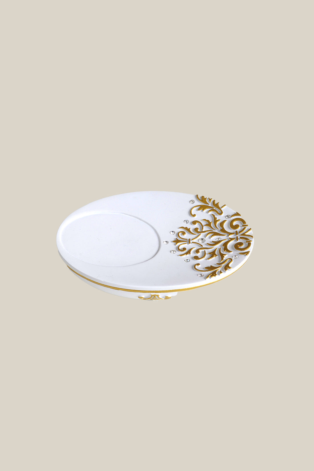 Flossy Solid Soap Dish White