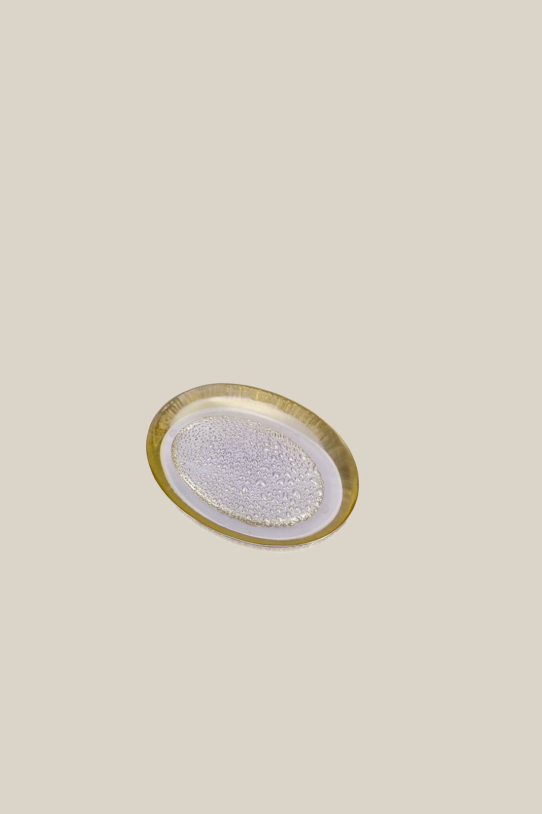 Drop Solid Soap Dish Beige