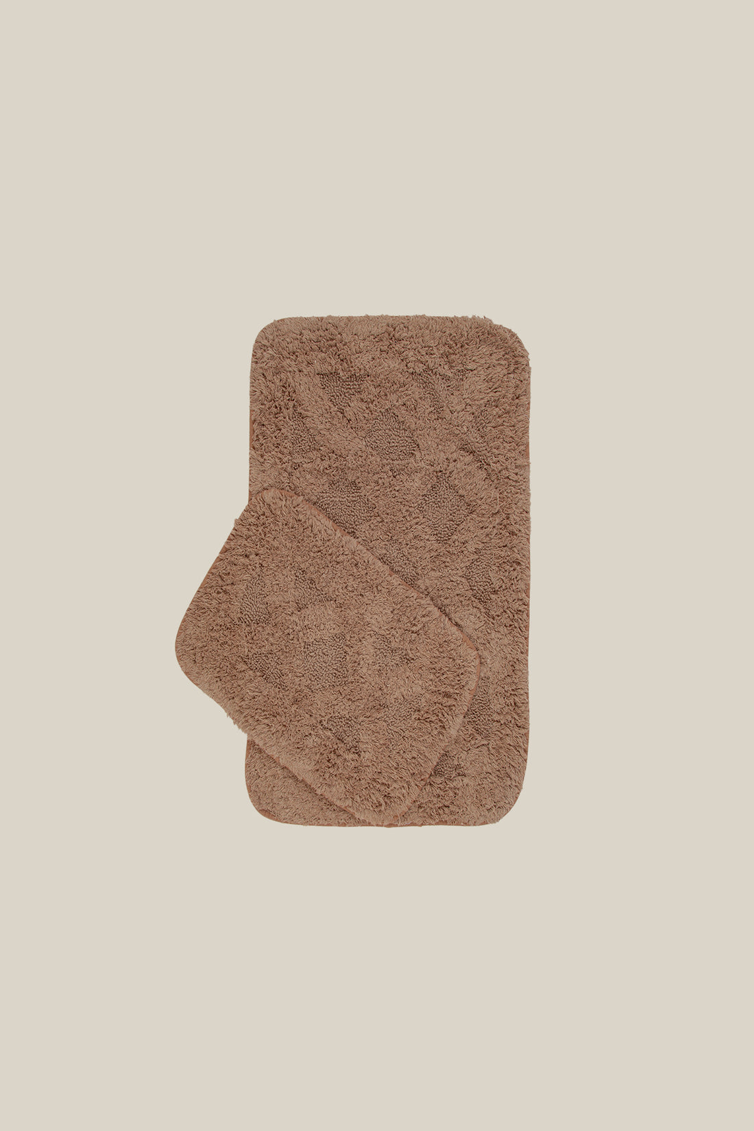 Burns Bath Mat 2-Piece Brown 40x60+60x90