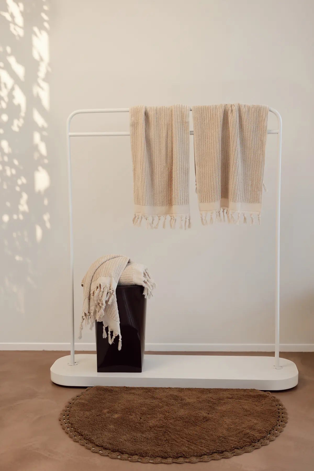 Ege %100 Pamuk Setli Yüz Havlusu 4/50x90 cm Luxe Oat