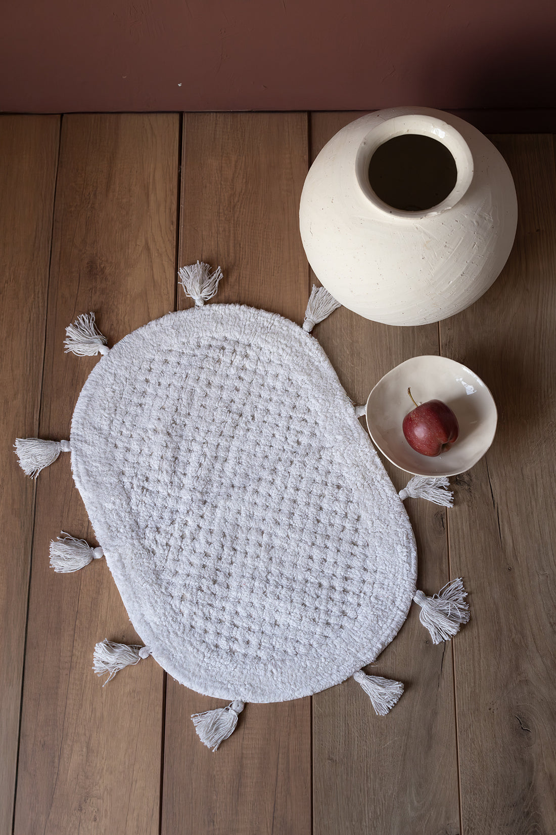 Lampetie | Elora Tekli Banyo Paspası  40x60 Ekru