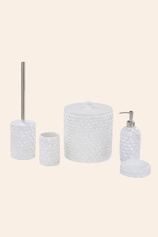 Lindy 5 Piece Bath Set Cream