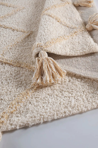 Agnes 2 Piece Bath Mat Set 100% Cotton 40x60 + 60x90 Ecru