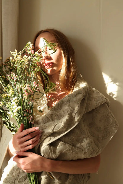 Allesi %100 Pamuk Büyük Banyo Havlusu 90x150 cm Mint