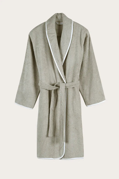 Allesi %100 Pamuk Erkek Bornoz Mint