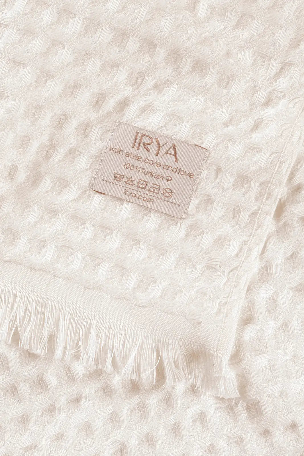 Aura Waffle Havlu Ekru 50X100