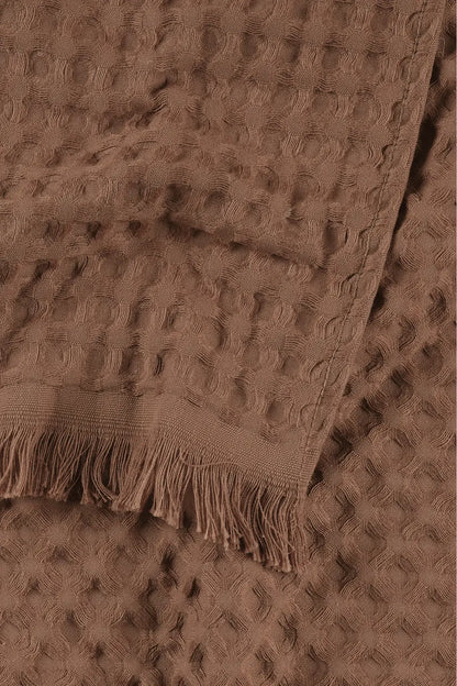 Aura Waffle Havlu Kahve 70x140