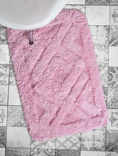 Barnes 2'li Banyo Paspası Pudra 40x60+60x90