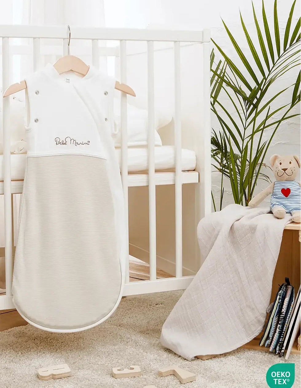 BebeMarin Bamboo Swaddle Sleepsuit 0-6 Months BM Collection