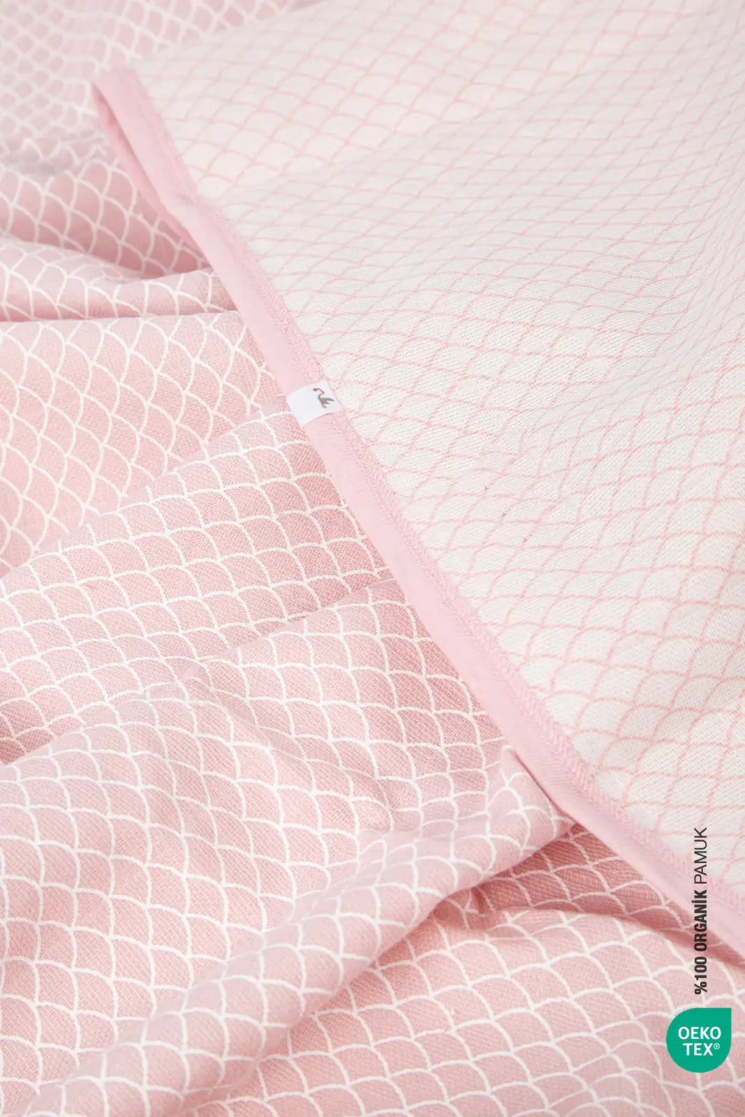 BebeMarin Mermaid Muslin Blanket 120x120 Pink