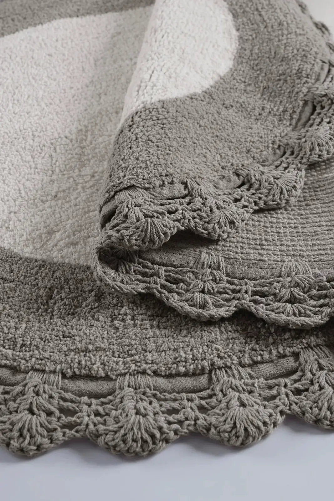 Bianca 2 Piece Bath Mat Set 100% Cotton 40x60 + 60x90 Light Grey