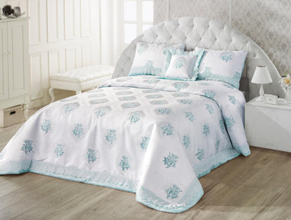 Jaden Bedspread Aqua 265x270