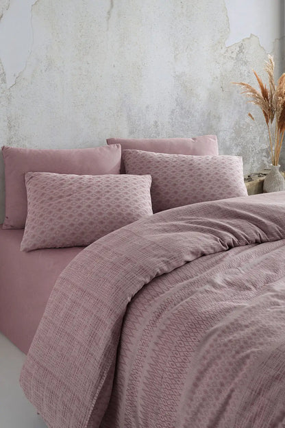 Janna 5 Parça Çift Kişilik Nevresim Takımı