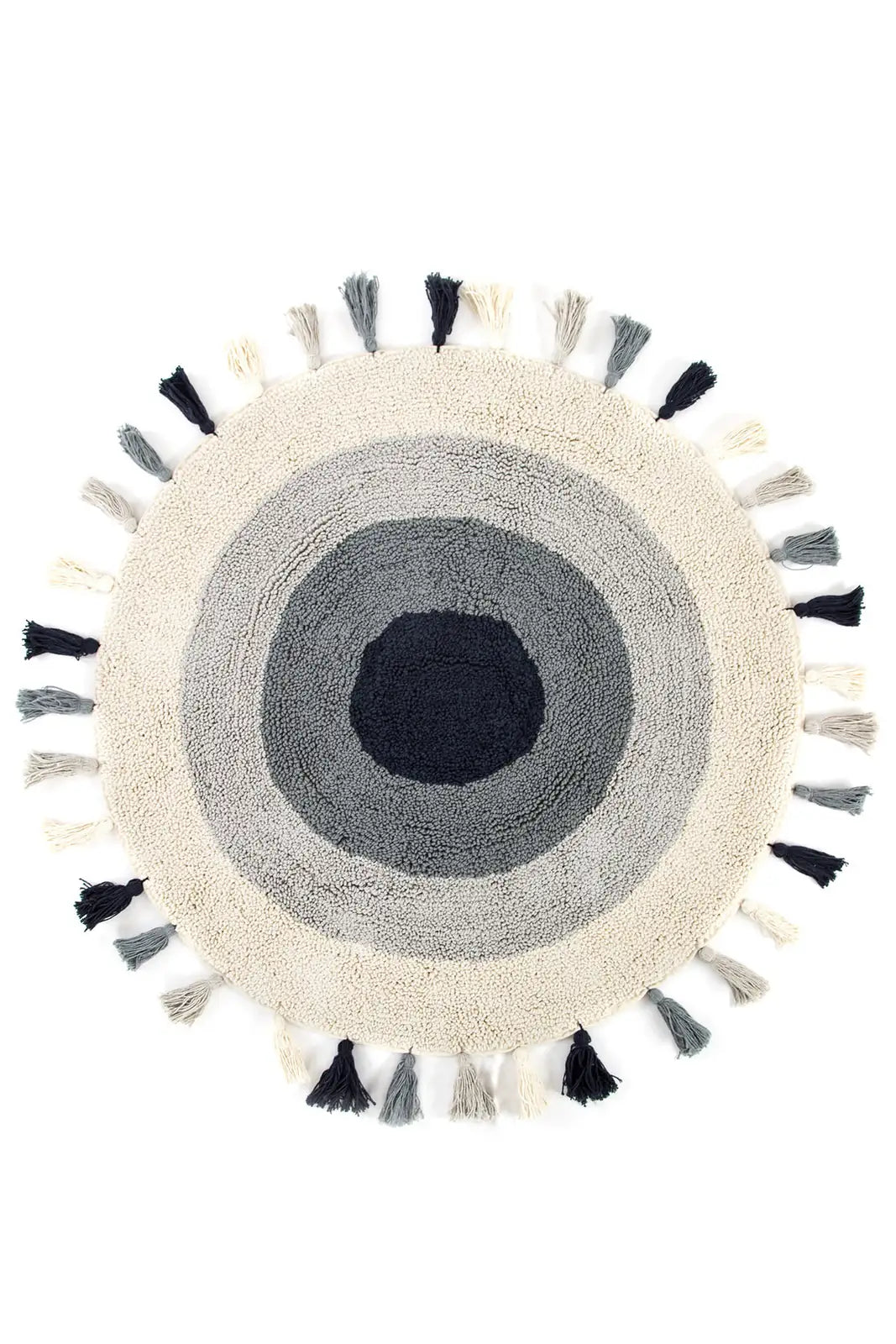 Laura Round Bath Mat 100% Cotton 100x100 Ecru