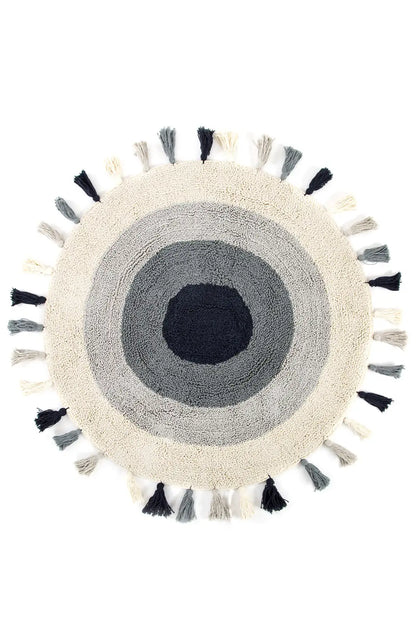 Laura Round Bath Mat 100% Cotton 100x100 Ecru