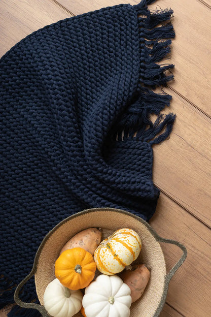 Lavish Single Bath Mat 100% Cotton 50x70 Navy Blue