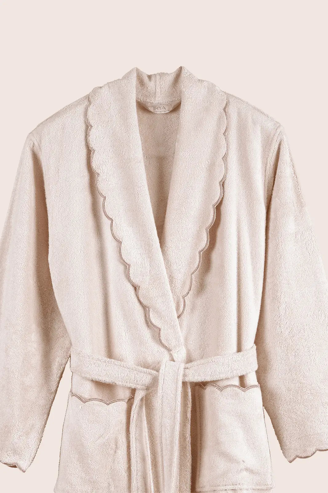 Lindy Bambu Kadın Bornoz Ekru