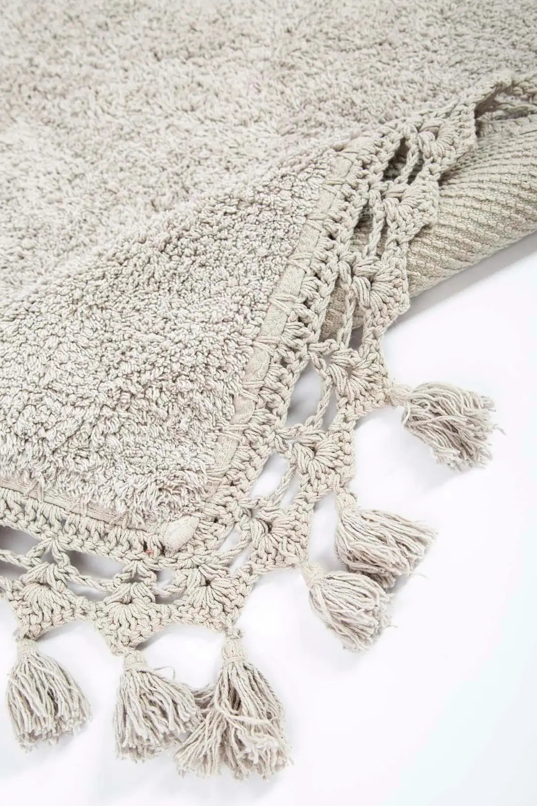 Lorna 2 Piece Bath Mat Set 100% Cotton 40x60 + 60x90 Gray