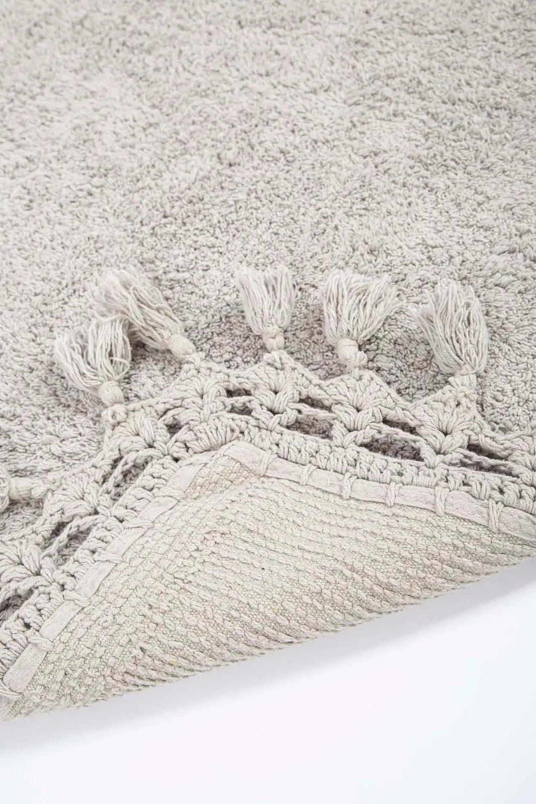 Lorna 2 Piece Bath Mat Set 100% Cotton 40x60 + 60x90 Gray