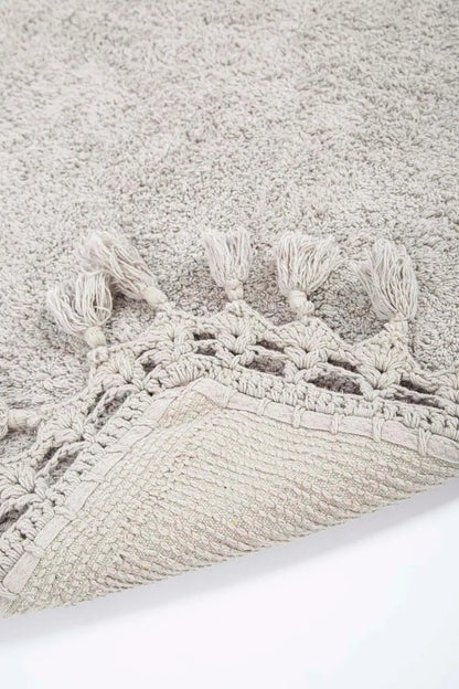 Lorna 2 Piece Bath Mat Set 100% Cotton 40x60 + 60x90 Gray