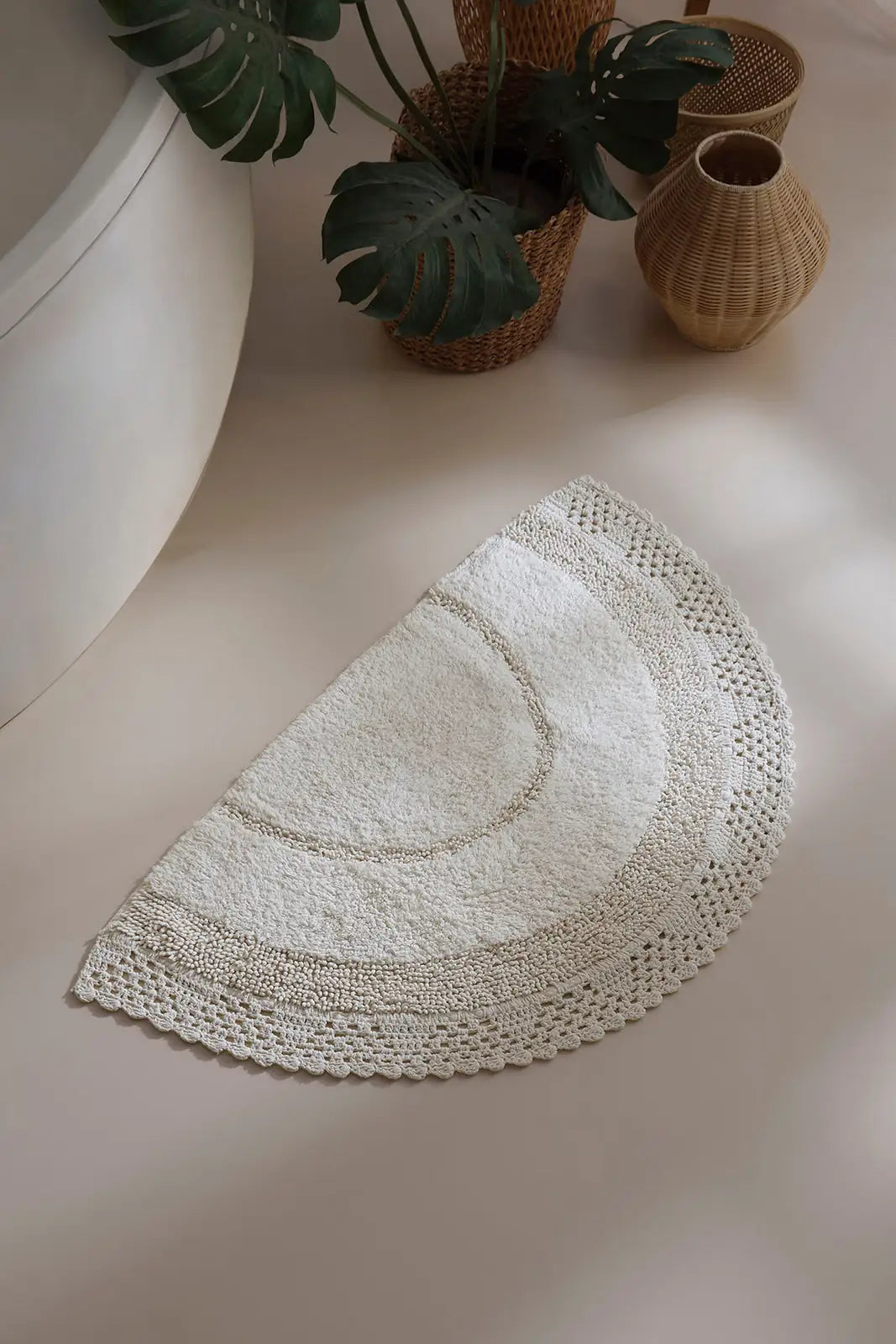 Moon Single Bath Mat 100% Cotton 50x80