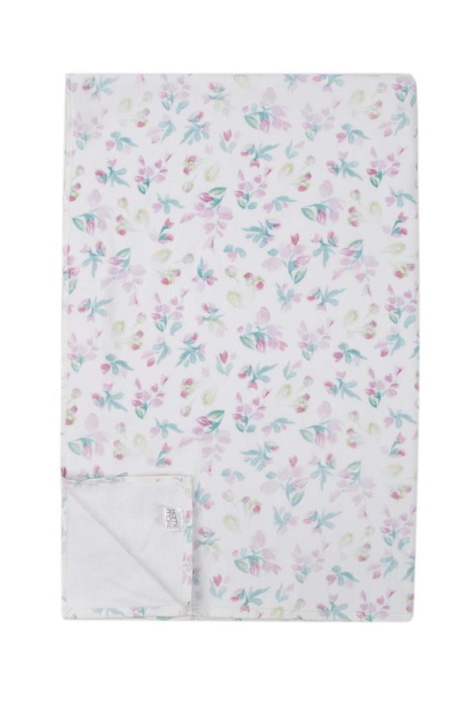 Pastel Printed Velvet Towel 100x150