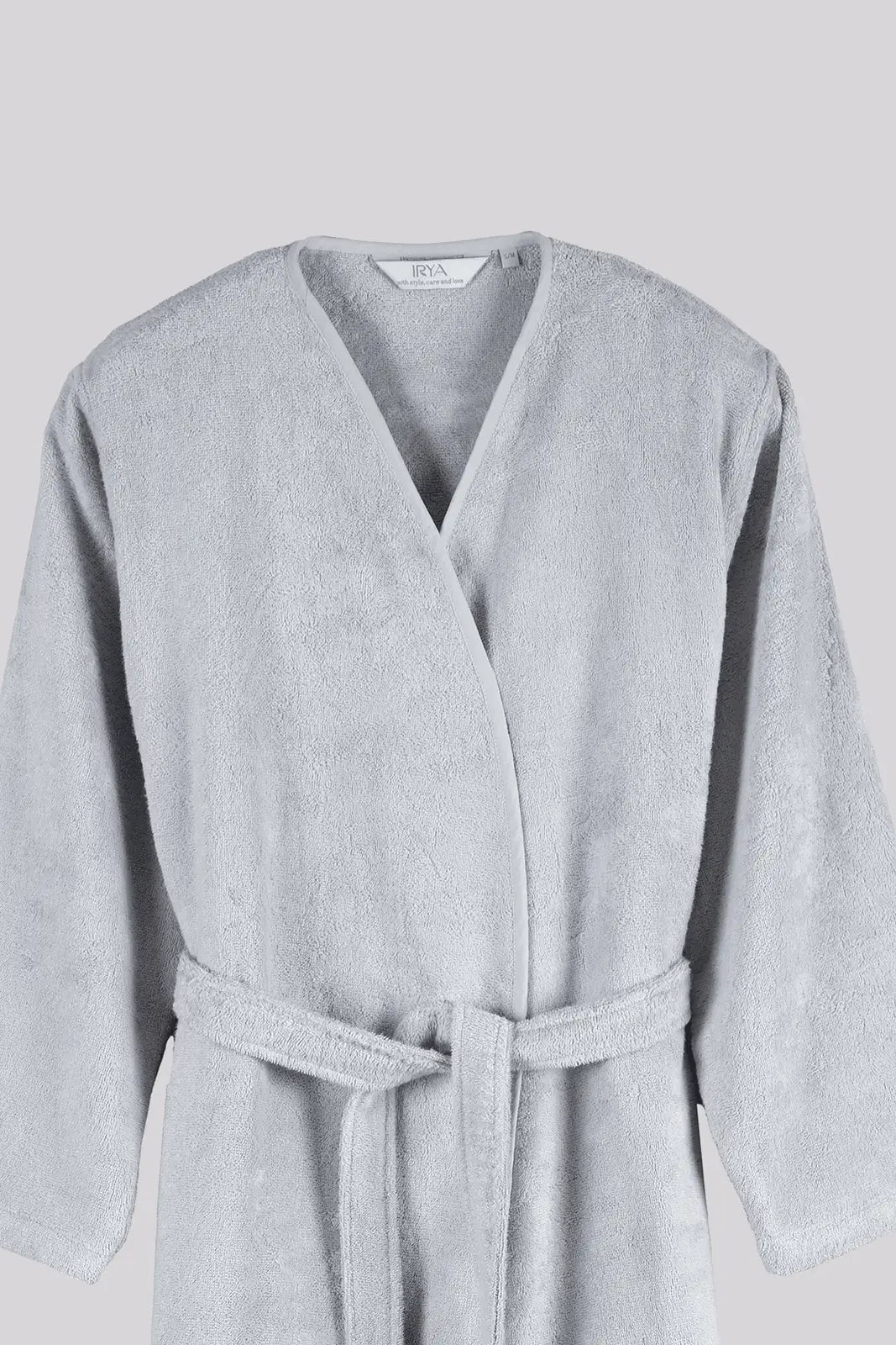 Sedef Bambu Kadın Bornoz Gri