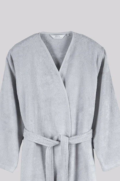 Sedef Bambu Kadın Bornoz Gri