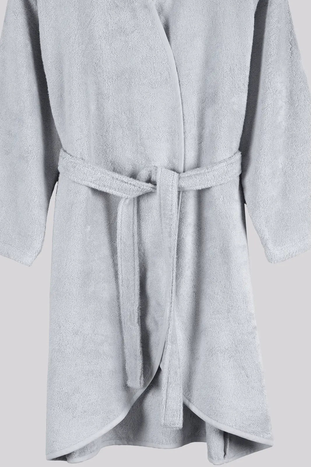 Sedef Bambu Kadın Bornoz Gri