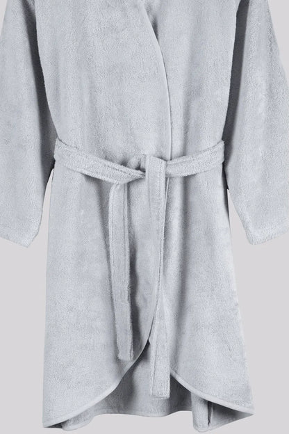 Sedef Bambu Kadın Bornoz Gri